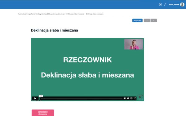 Kurs maturalny z języka niemieckiego (wersja VIP) #matura-2026 #podstawa - obrazek 4