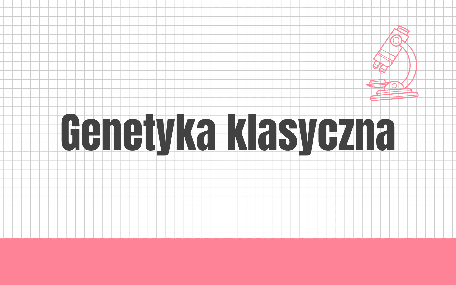 Genetyka klasyczna #nowa-formuła #rozszerzenie - Kursy do matury