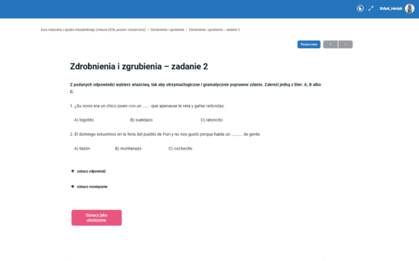Kurs maturalny z języka hiszpańskiego (wersja standard) #matura-2026 #podstawa - obrazek 4