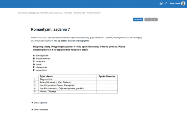 Kurs maturalny z języka polskiego (wersja VIP) #matura-2026 #rozszerzenie - obrazek 5
