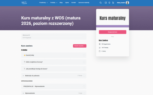 Kurs maturalny z WOS-u (wersja VIP) #matura-2026 #rozszerzenie - obrazek 2