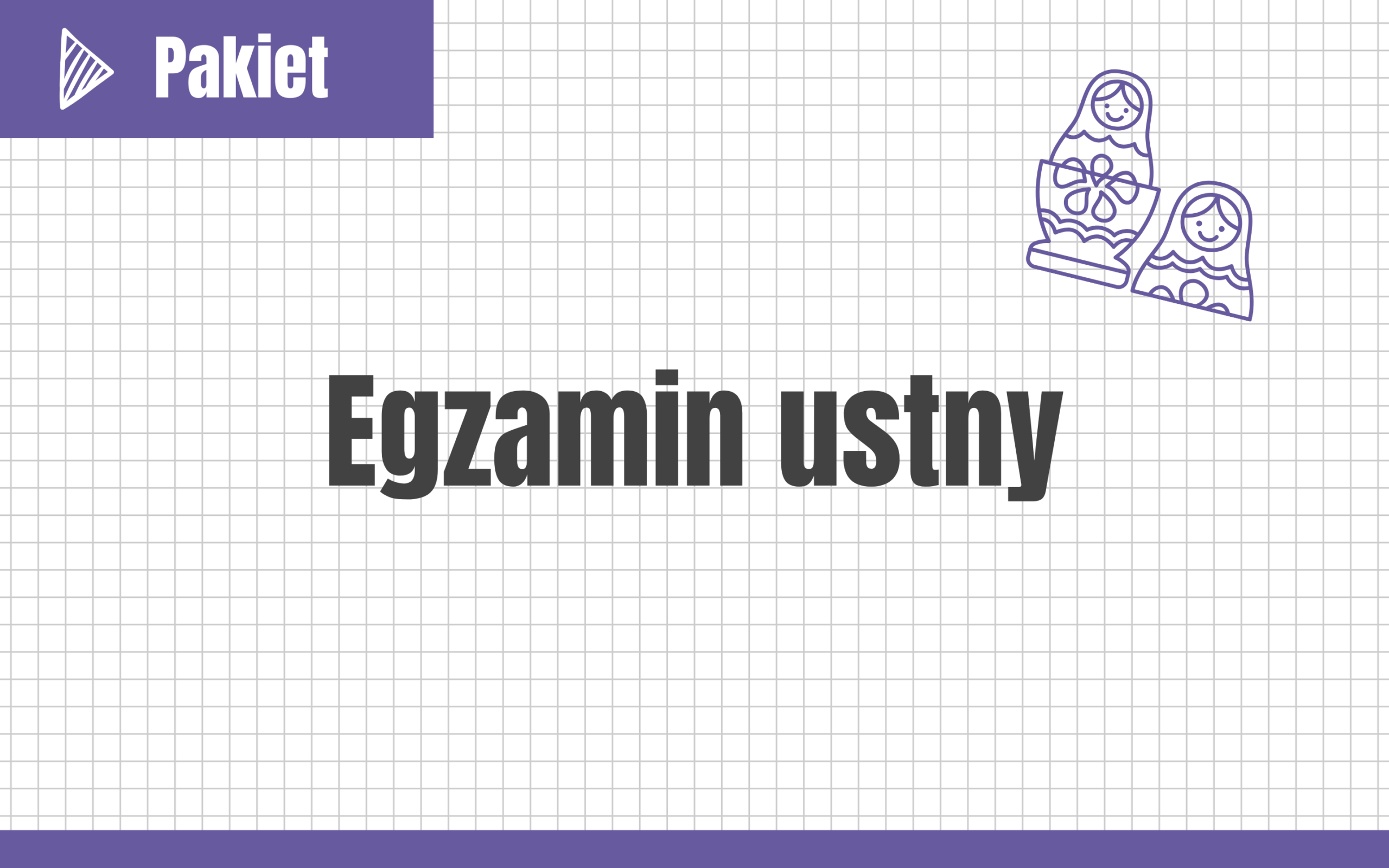 Egzamin ustny #nowa-formuła #podstawa