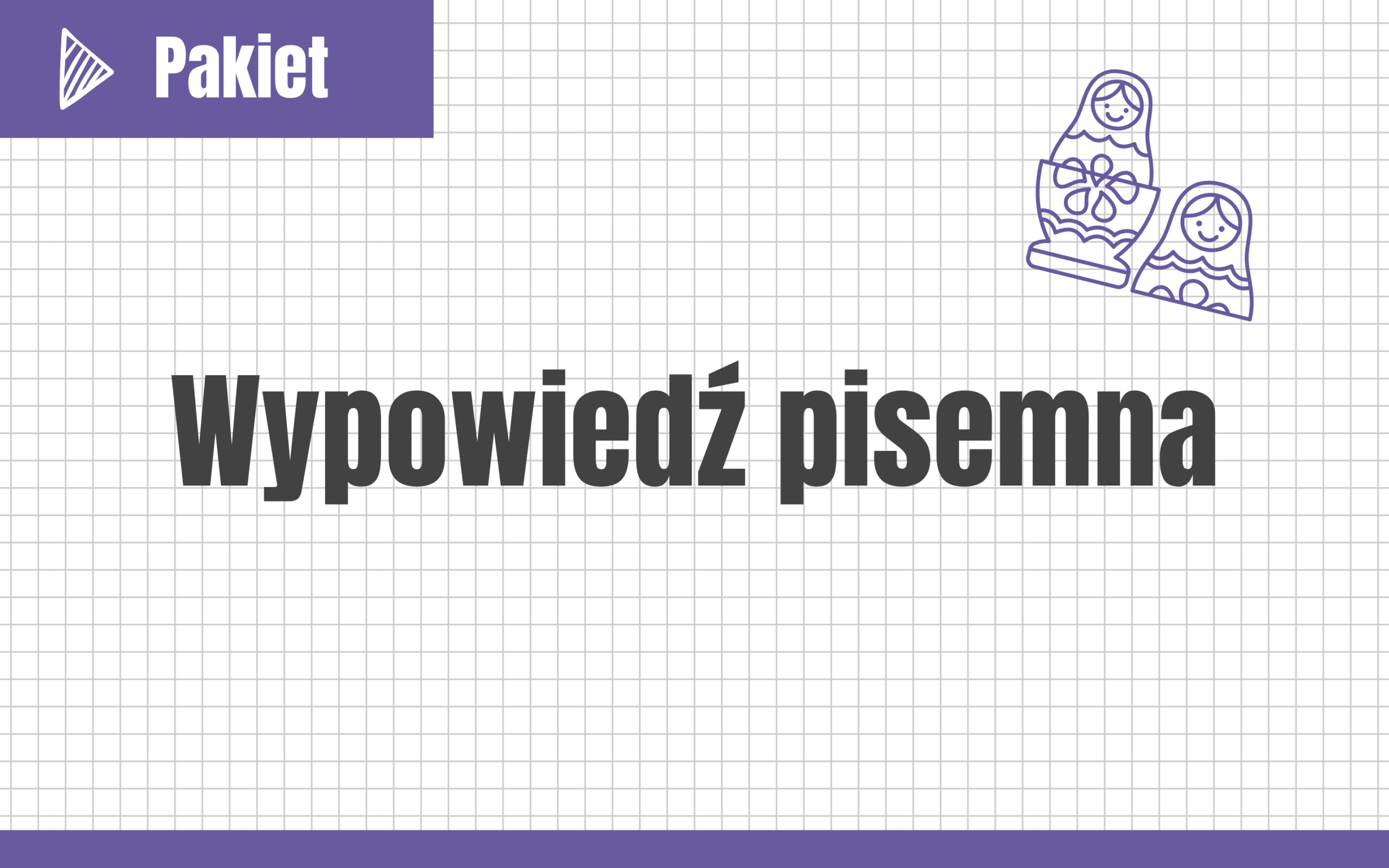 Wypowiedź pisemna #nowa-formuła #rozszerzenie